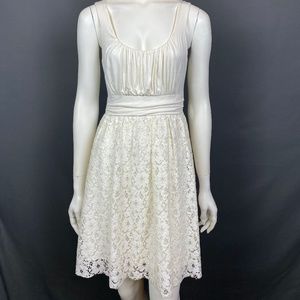 White Eyelet & Cotton Dress